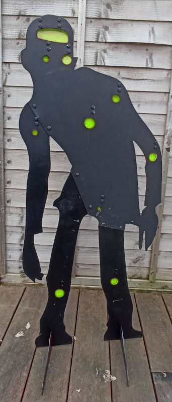 4ft Zombie with 10 gong target areas,2mm,for Pistols and Airsoft 4ft Zombie with 10 gong target areas,2mm,for Pistols and Airsoft