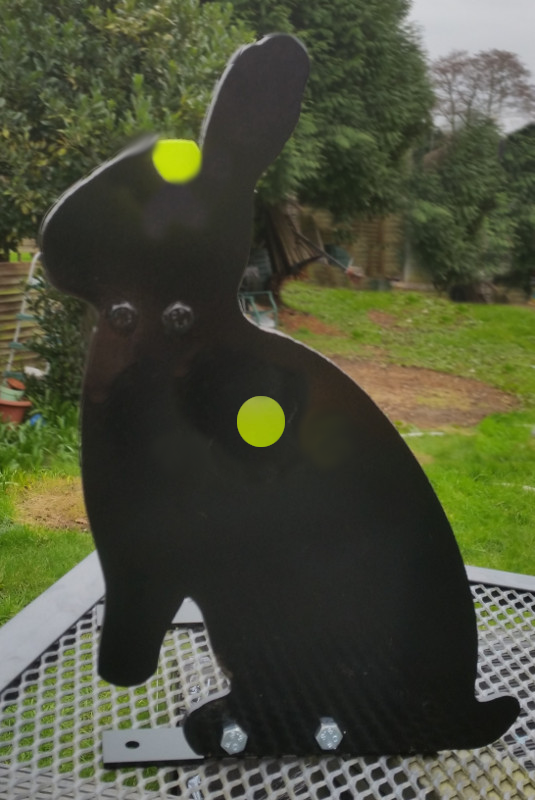 Bunny Kill Zone Resetting Airgun Target - 20mm