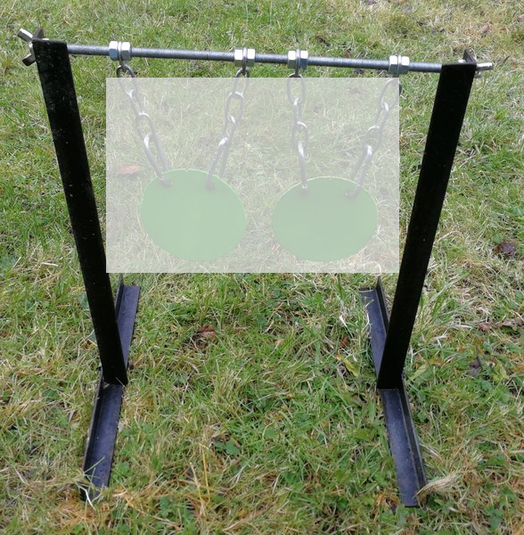 Air Rifle Gong stand and cross bar ONLY (no gongs)