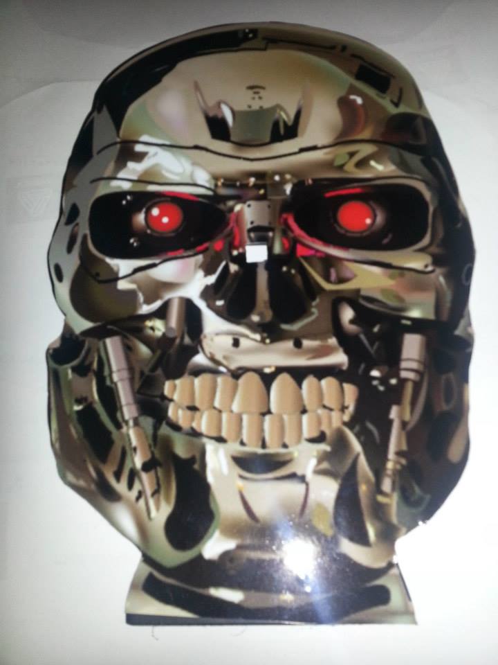 IPAS Terminator Head - Set of 5 Air Pistol Targets